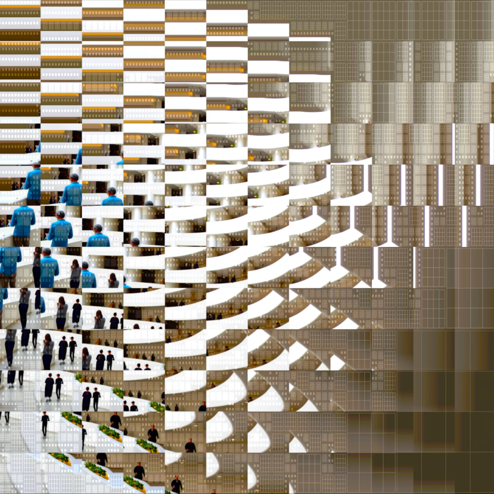 Urban Mosaic . Guggenheim Museum NYC