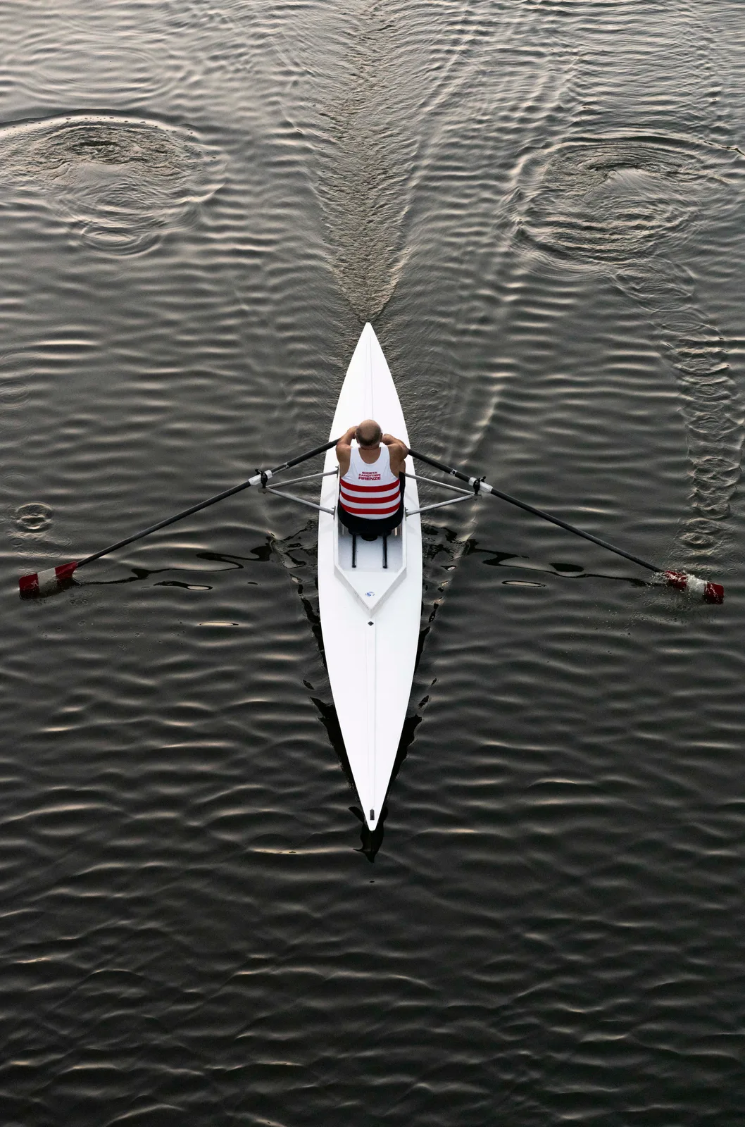 Rudern im Fluss