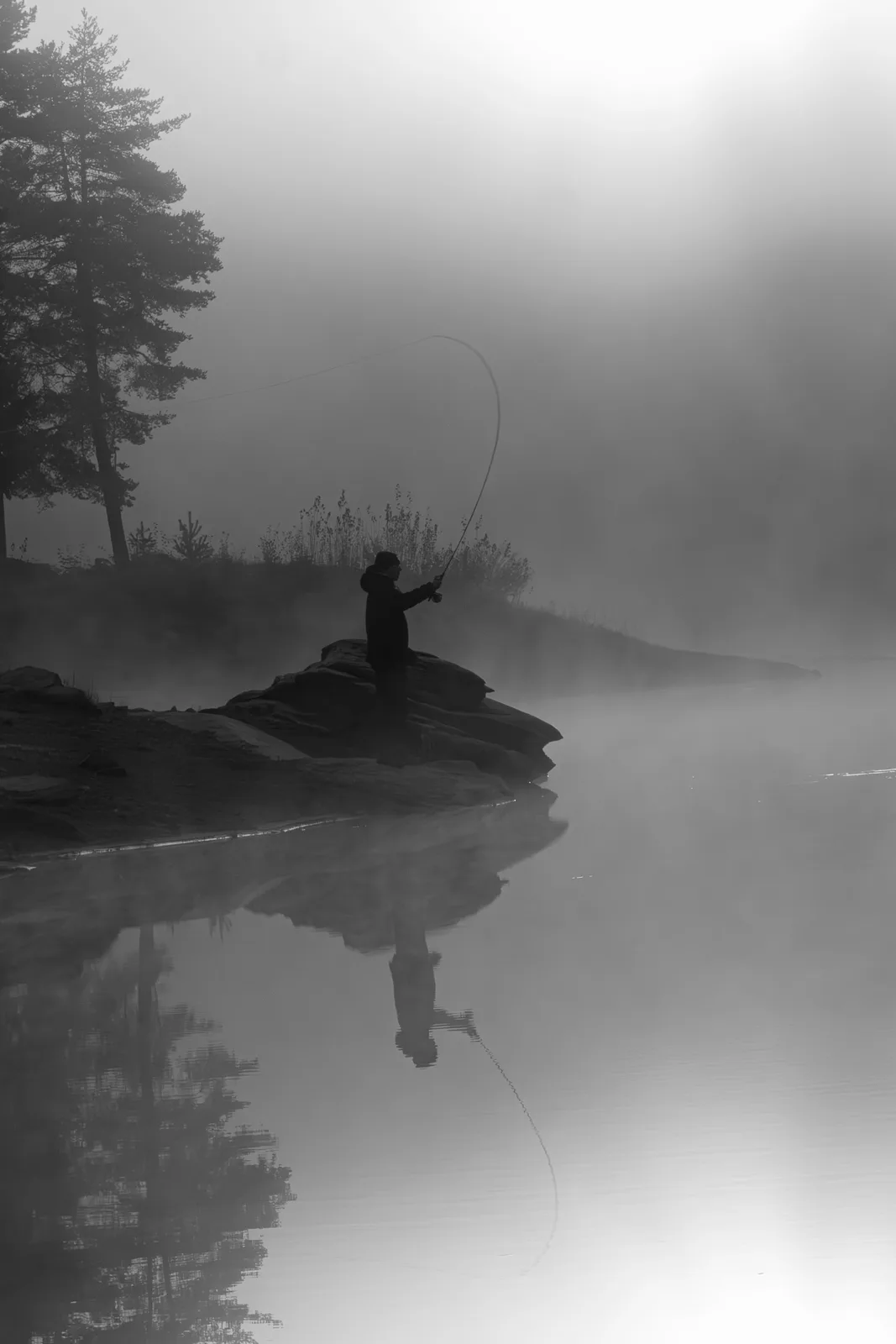 Warten im Nebel