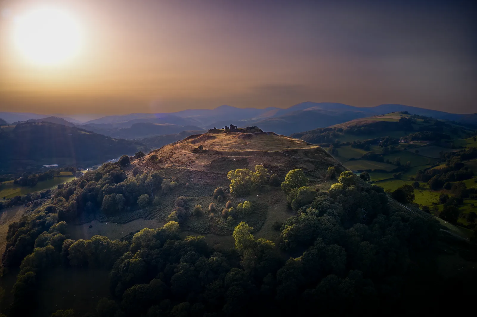 Castell Dinas Bran mountain