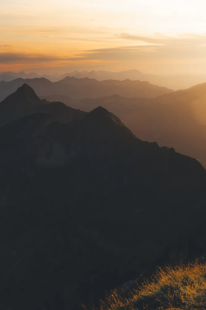 Abendrot über dem Berner Oberland 1
