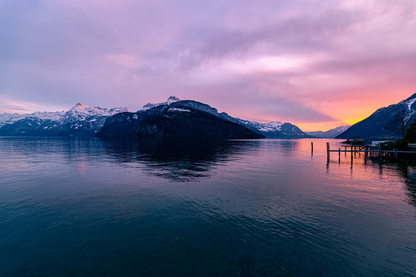 Abendstimmung am Vierwaldstättersee