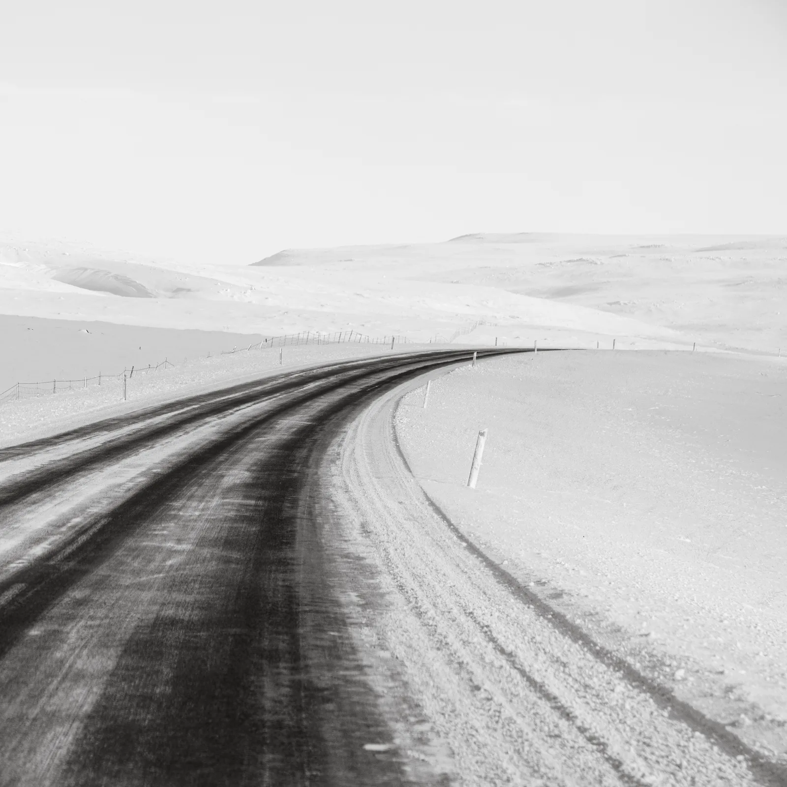 Iceland Icy Road