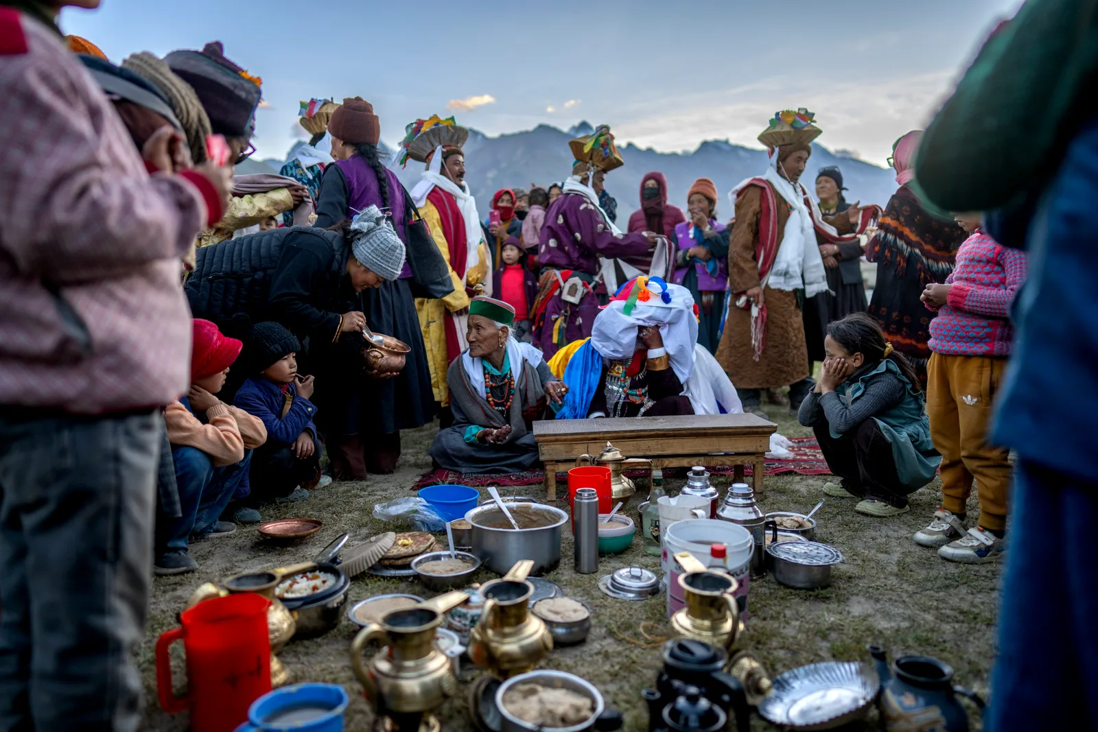 Buddhistische Hochzeit in Zanskar, Indien