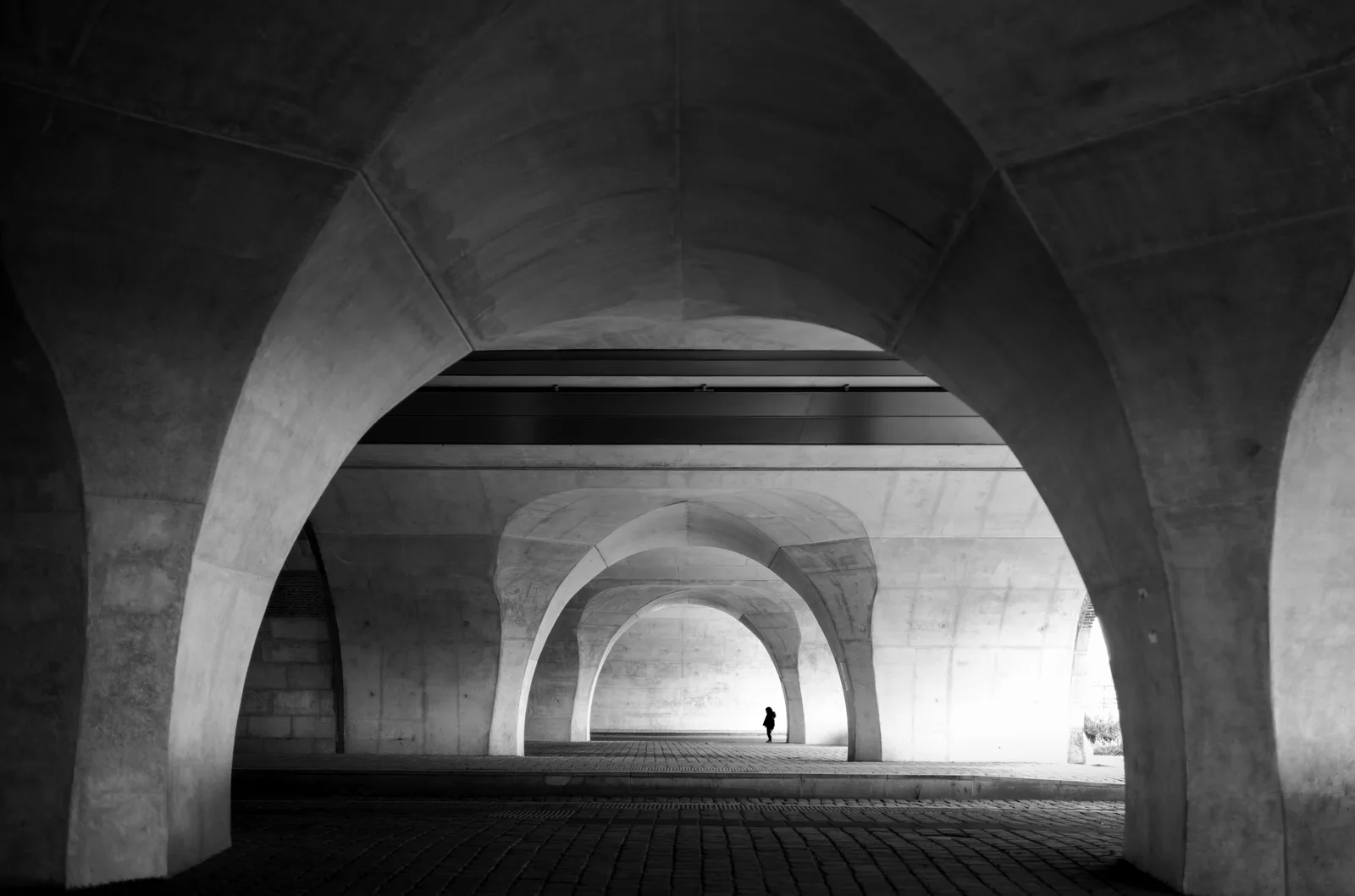 The kid under the arches