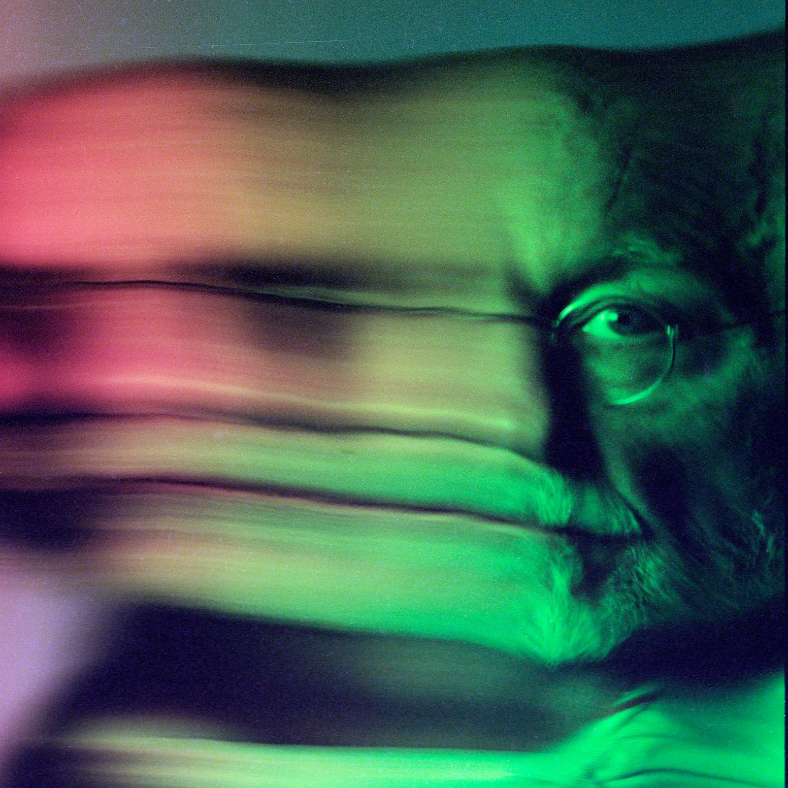 Analog “Strip”-Scan Photography of musician Thomas Fehlmann.
