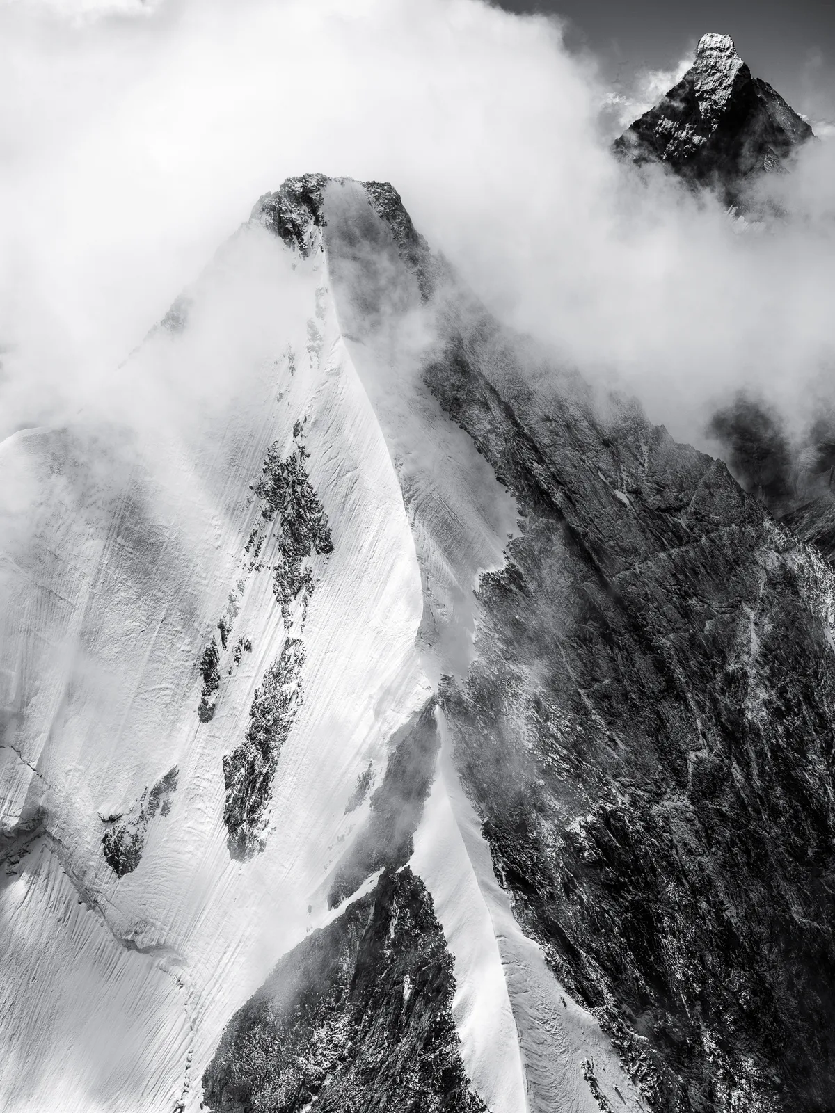 Duell der Hörner (Obergabelhorn & Matterhorn)