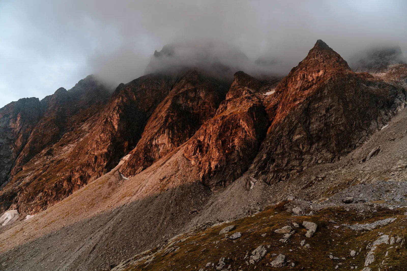 Abendrot im Bündnerland 2