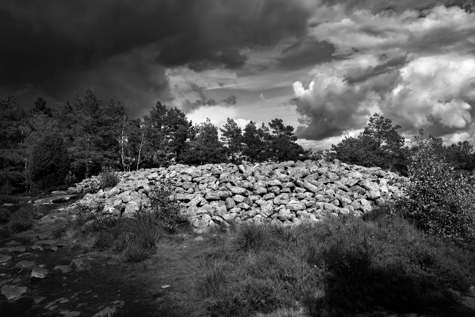 Graves under a Restless Sky