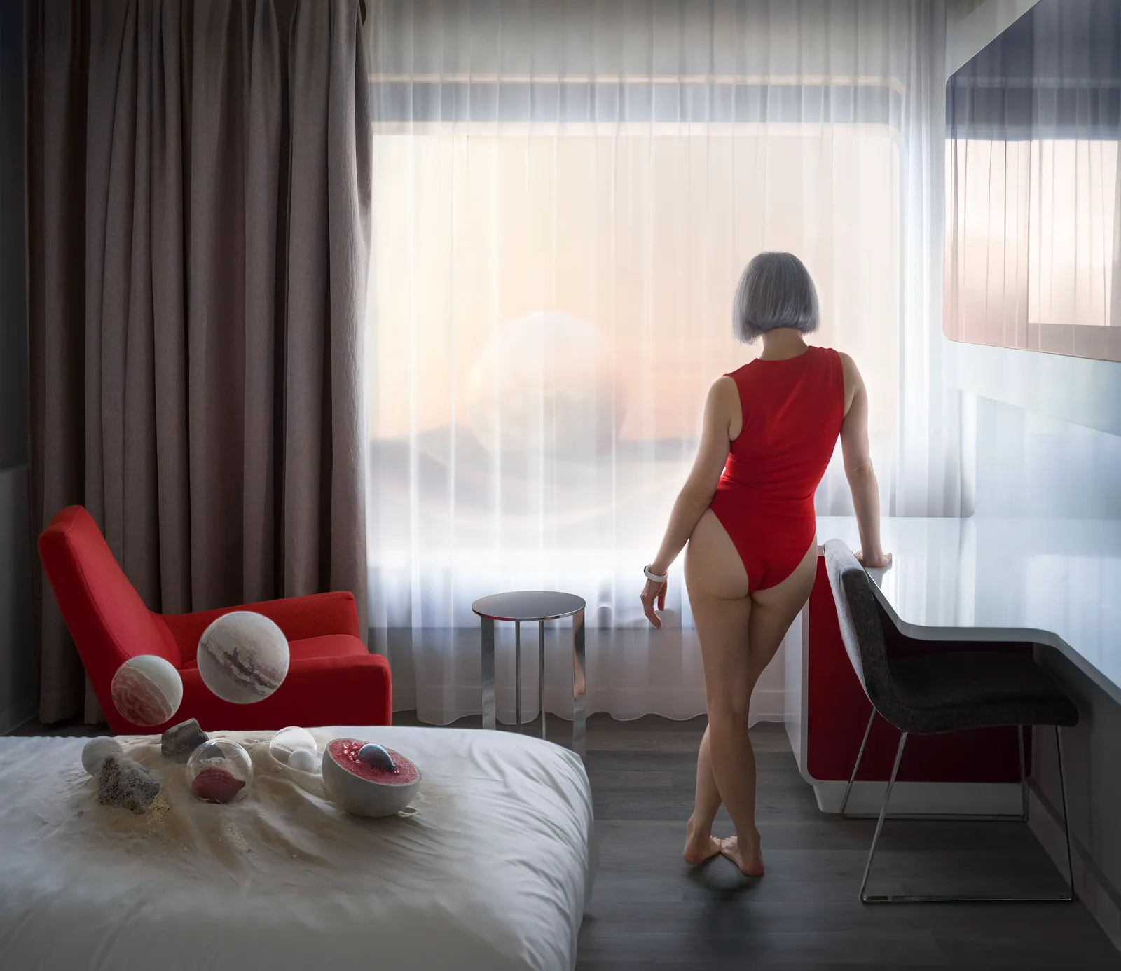 Red in the Hotel