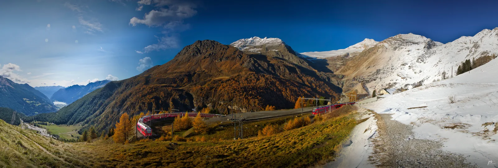 Seasonscape: Alp Grüm, summer, fall, winter, 2024-09-10 to 2025-01-13