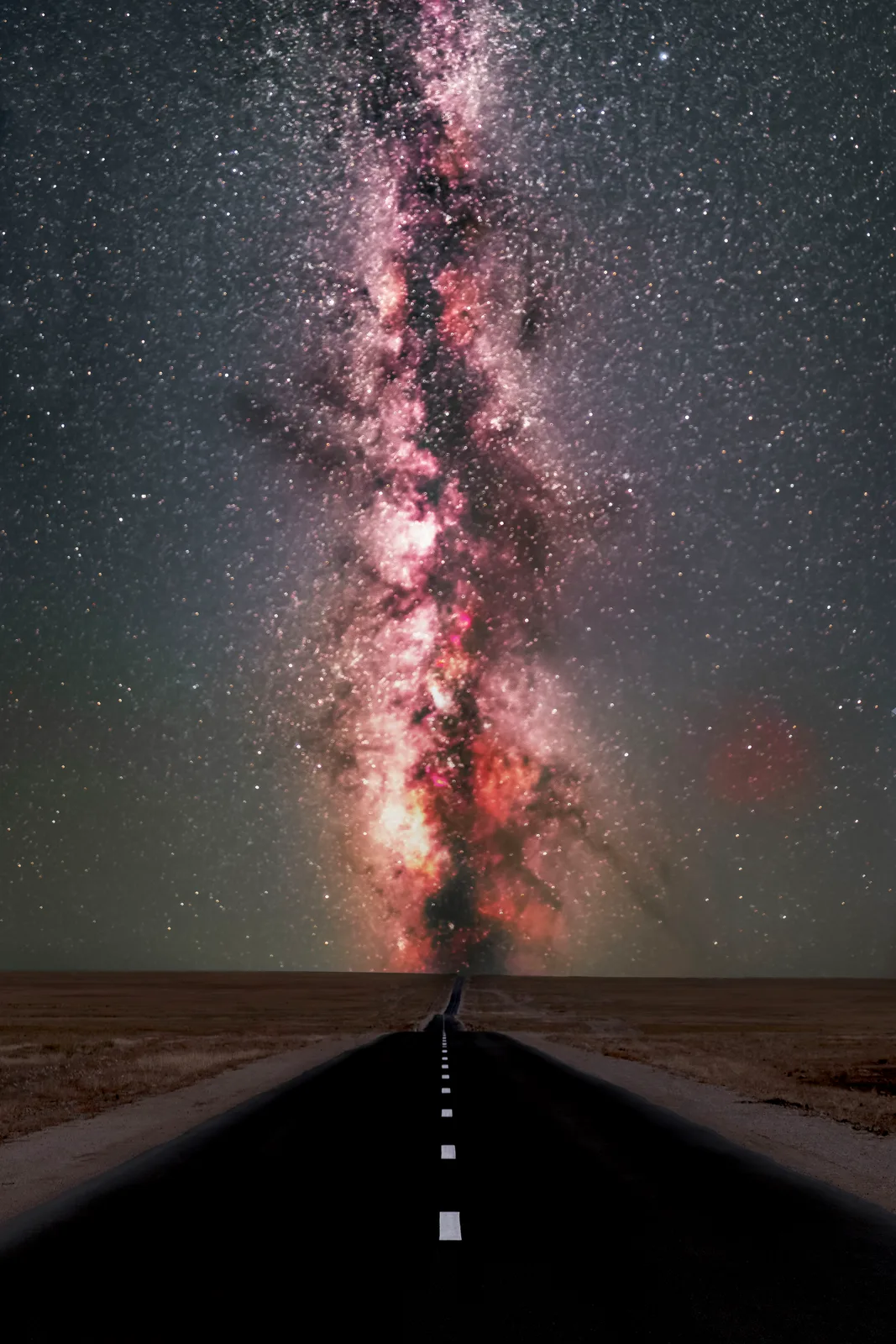 Road to Gobi Desert Milkyway
