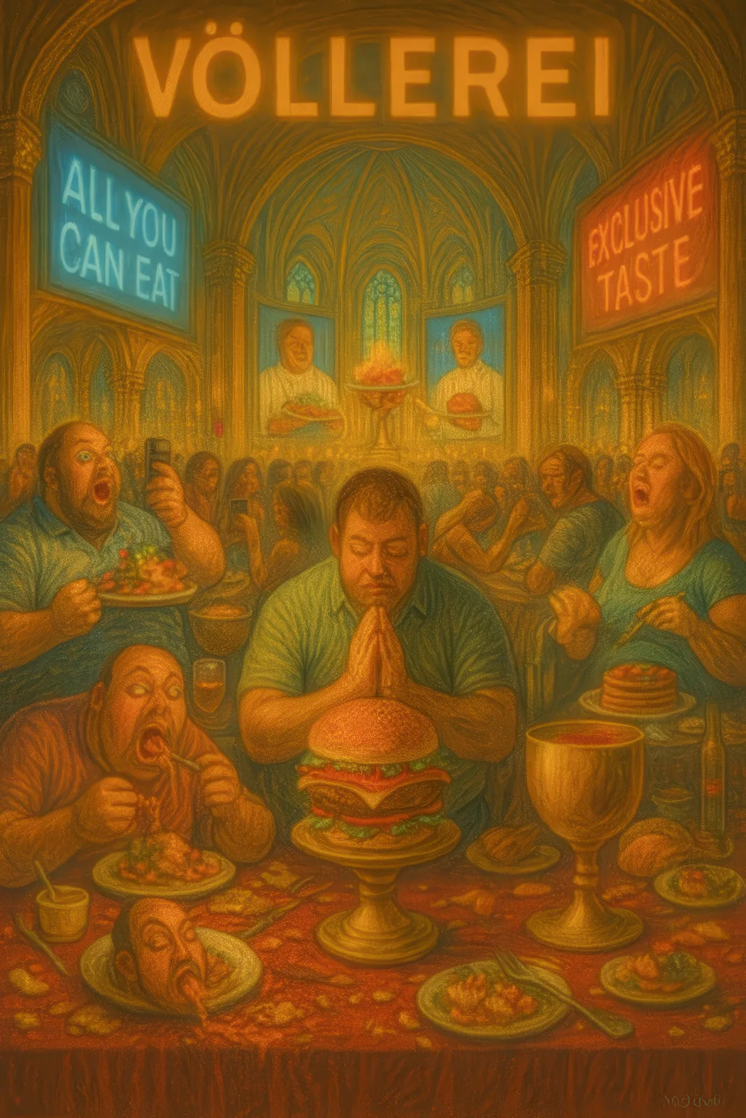 6 VÖLLEREI  (gluttony)