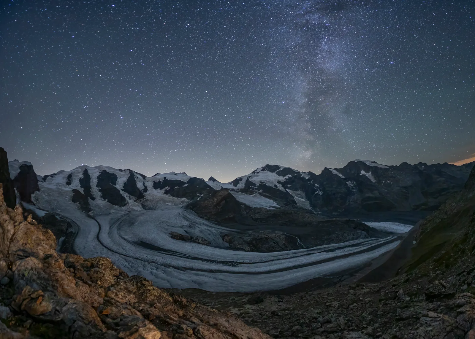 Die Milchstrasse über dem Bernina