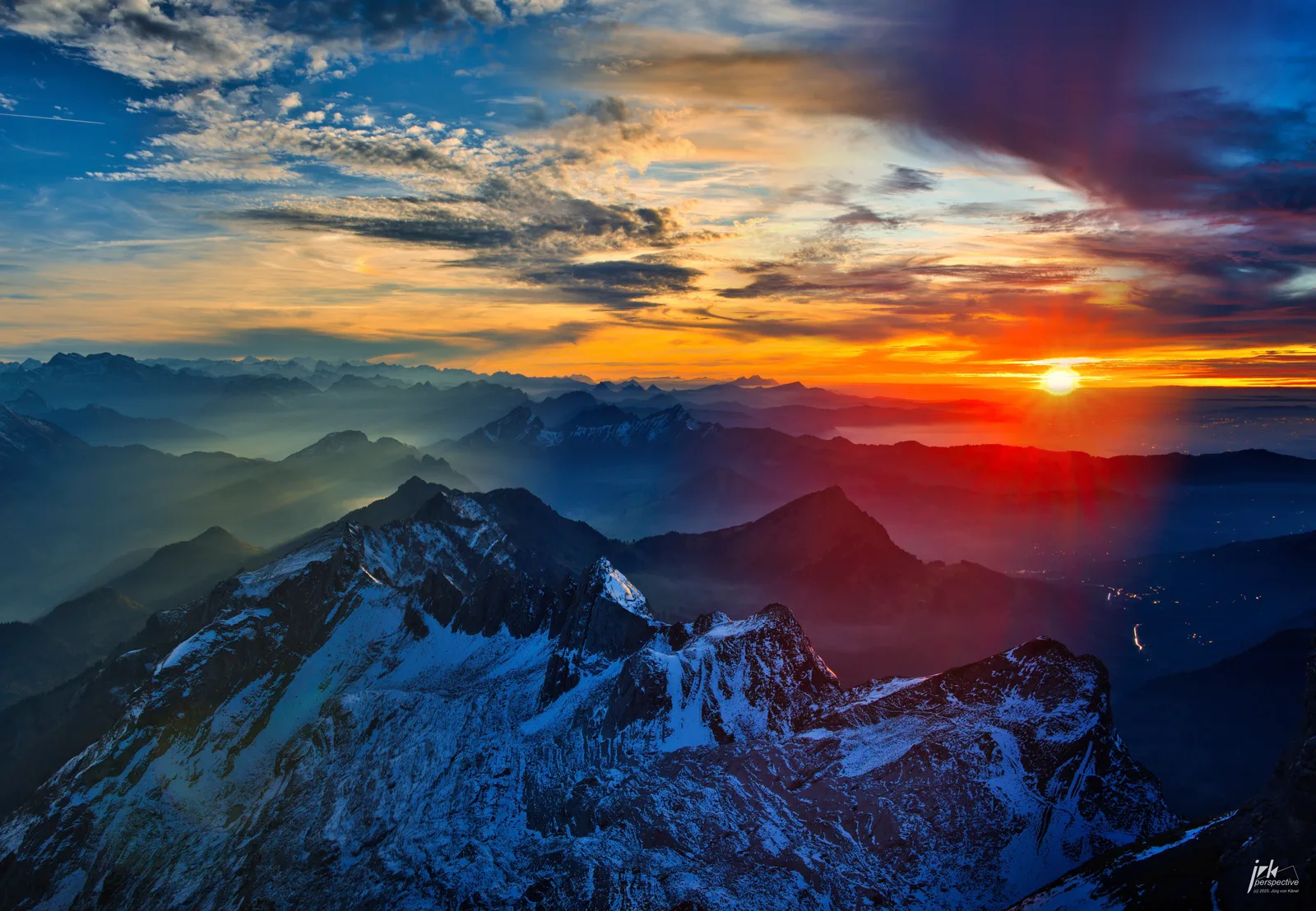 Timescape: Sunset from Säntis, 2025-10-08